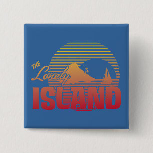 Dookie Island - Colour 2 Inch Square Button