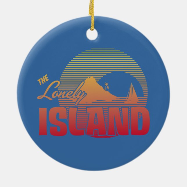 Dookie Island - Colour Ceramic Ornament (Back)