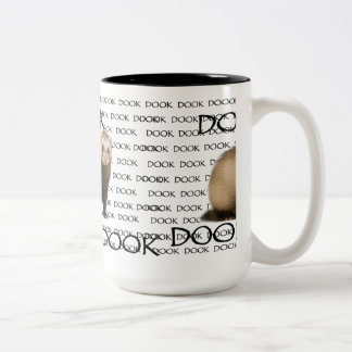 DOOKING FERRET Two-Tone COFFEE MUG