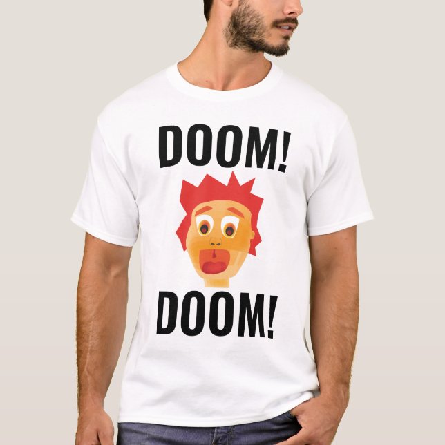 DOOM! DOOM! FUNNY MENS T-SHIRTS (Front)