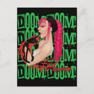 DOOM! Magazine Green "Z" Postacrd Postcard