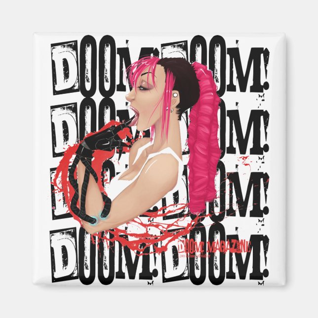 DOOM! Magazine "Z" Magnet (Front)