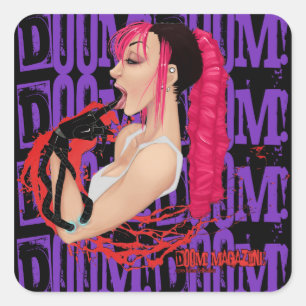 DOOM! Magazine "Z" Purple Sticker