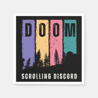 Doom Scrolling Discord – Chronically Online Napkin