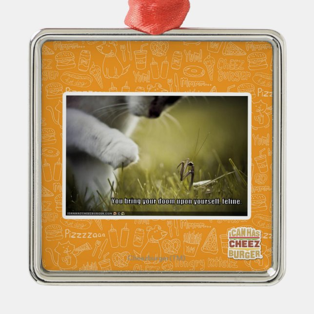 Doom upon yourself metal ornament (Front)