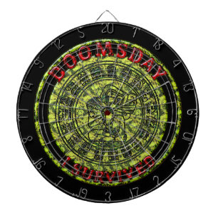 Doomsday - I survived   Maya Prophecy Dartboard