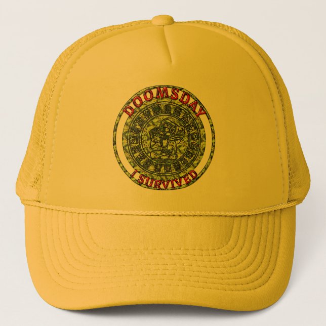 Doomsday - I survived | Maya Prophecy Trucker Hat (Front)