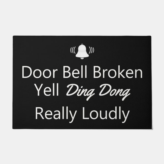 Door Bell Broken Doormat (Front)