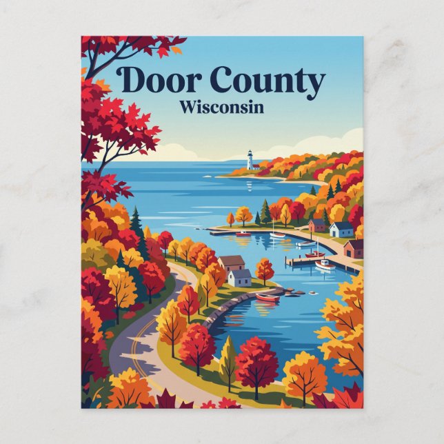 Door County USA Postcard (Front)