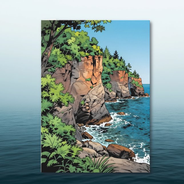 Door County, Wisconsin Illustration and Poem Card (Creator Uploaded)