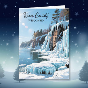 Door County Wisconsin Winter Poem Card