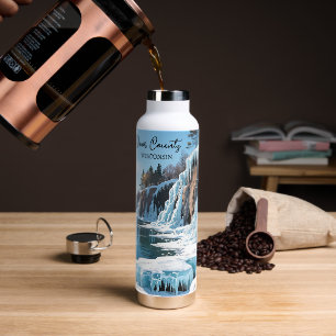 Door County Wisconsin Winter Water Bottle