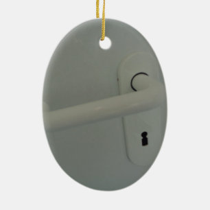 door handle ceramic ornament