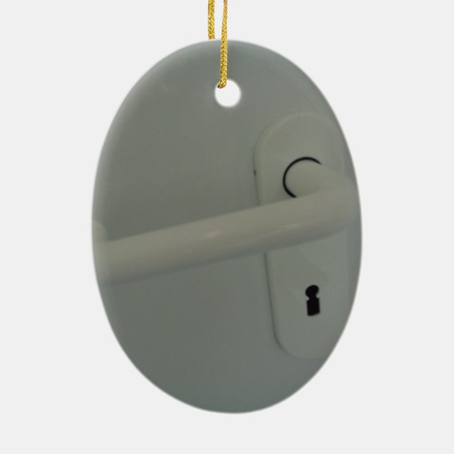 door handle ceramic ornament (Back)