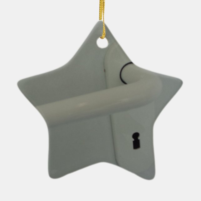 door handle ceramic ornament (Back)