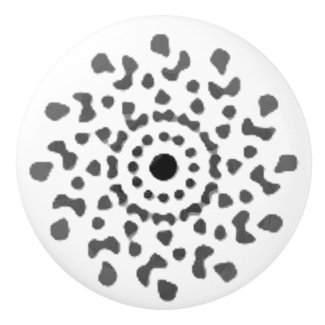 DOOR HANDLE  CERAMIC PULL ART DESIGN  STYLE  (Front)