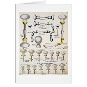 Door handles, from a trade catalogue of domestic g