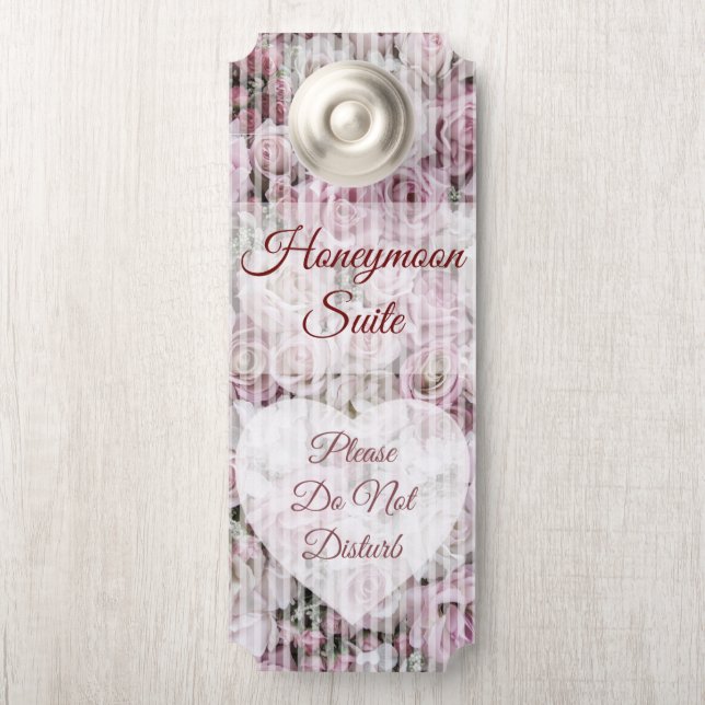 Door Hanger - Victorian Roses Collage (On Knob)