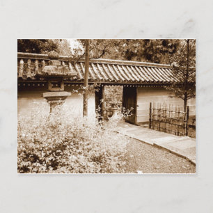 Door in a Japanese wall Postcard