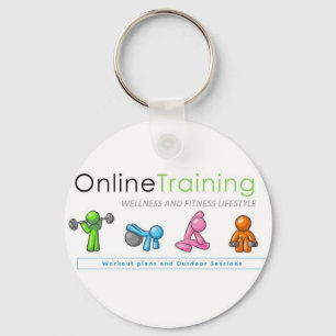 Door-keys of Online Training Fitness Lifestyle Keychain