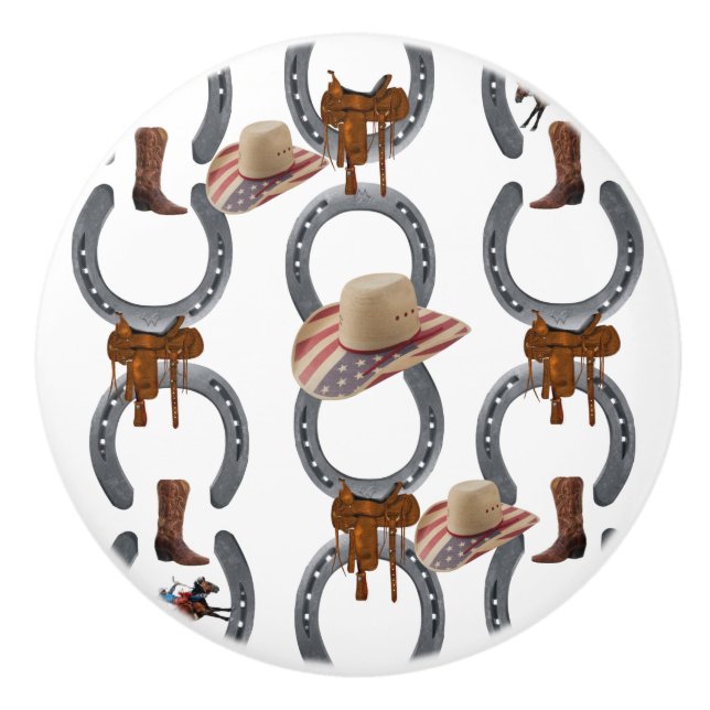Door Knob Horse Cowboy Hat  (Front)