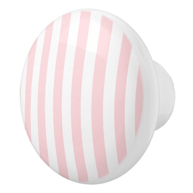 Door Knob Pink & White Stripe (Right)