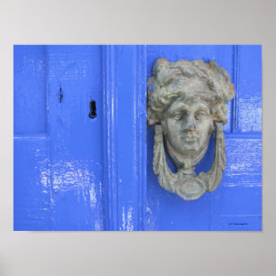 Door Knocker, Loutro, Crete, Greece Poster