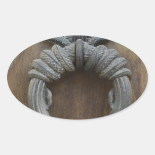 Door Knocker Oval Sticker