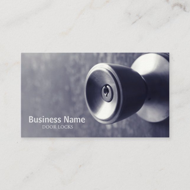 door locks business card (Front)