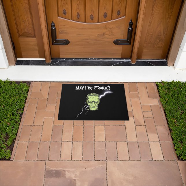 Door Mat, May I Be Frank, Frankenstein Doormat (Outdoor)