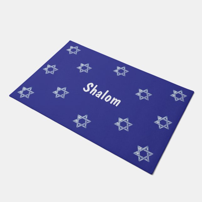 Door Mat to Say Shalom (Angled)