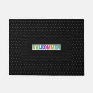 DOOR MAT WELCOME VALKOMMEN SWEDISH LANGUAGE