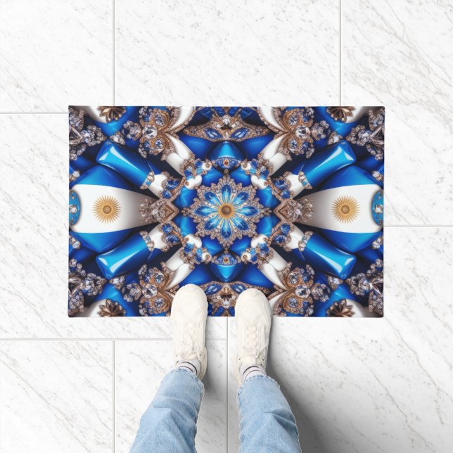 Door Mat with Argentinian Colours design (Indoor)