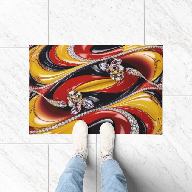 Door Mat with Belgian Colours design (Indoor)