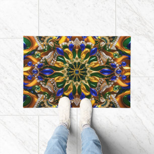 Door Mat with Brazil Colours design