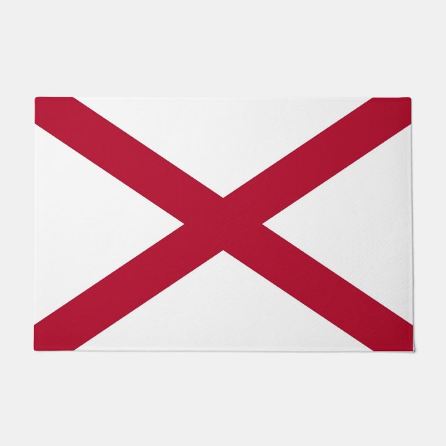 Door Mat with Flag of Alabama, USA (Front)