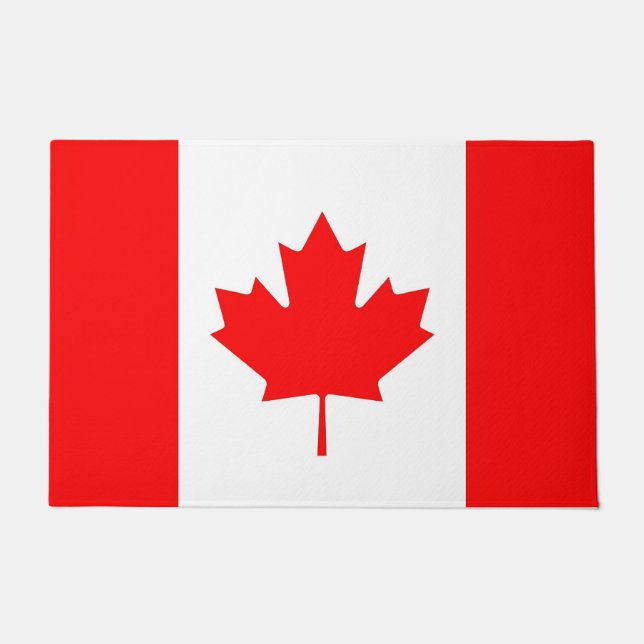 Door Mat with Flag of Canada (Front)