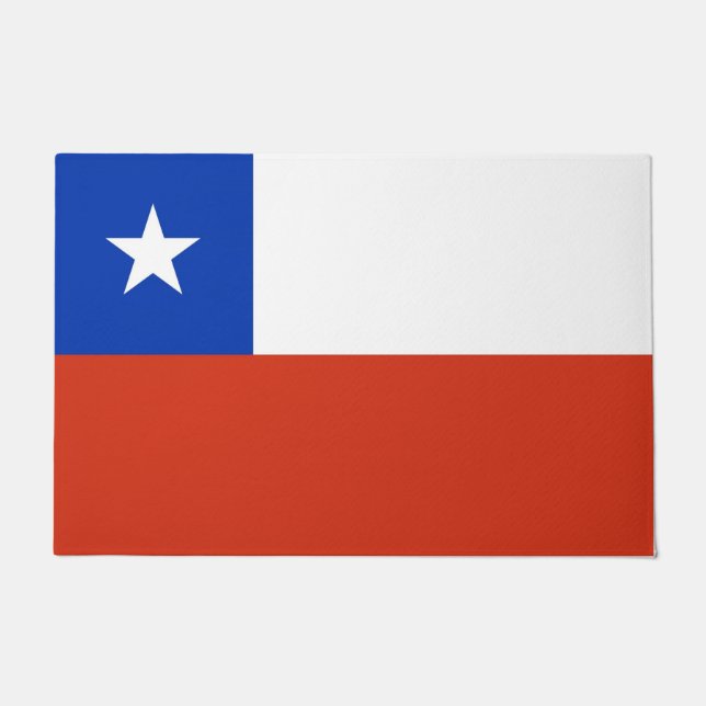 Door Mat with Flag of Chile (Front)