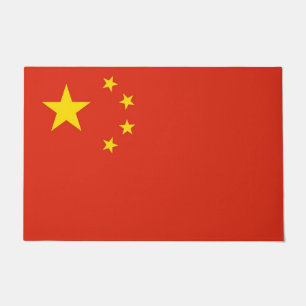 Door Mat with Flag of China