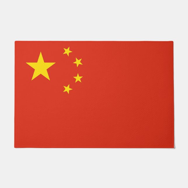 Door Mat with Flag of China (Front)