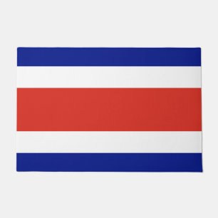 Door Mat with Flag of Costa Rica