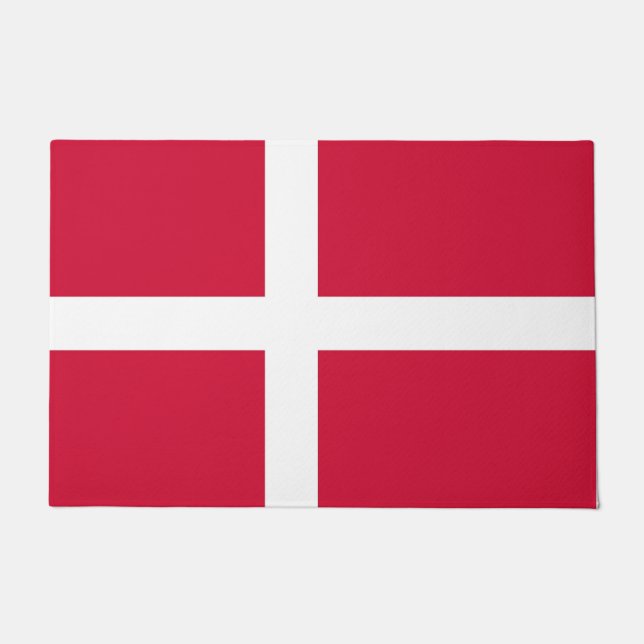 Door Mat with Flag of Denmark (Front)