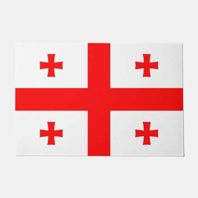 Door Mat with Flag of Georgia (Front)