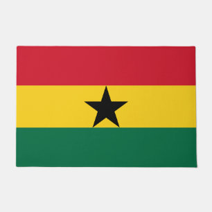 Door Mat with Flag of Ghana