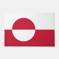 Door Mat with Flag of Greenland