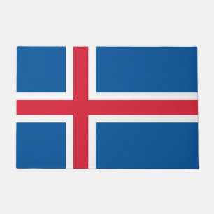 Door Mat with Flag of Iceland