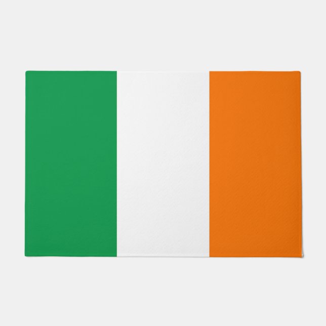 Door Mat with Flag of Ireland (Front)