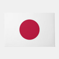 Door Mat with Flag of Japan