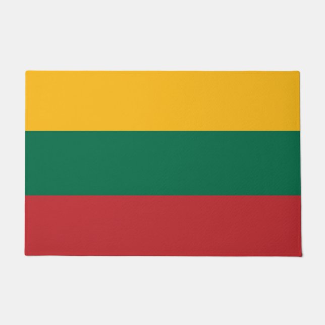 Door Mat with Flag of Lithuania (Front)