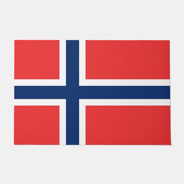 Door Mat with Flag of Norway (Front)